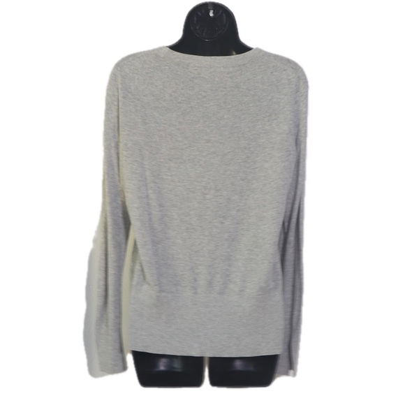 Floral Embroidered Slit Cuff Sweater (LOFT) - Picture 2 of 3